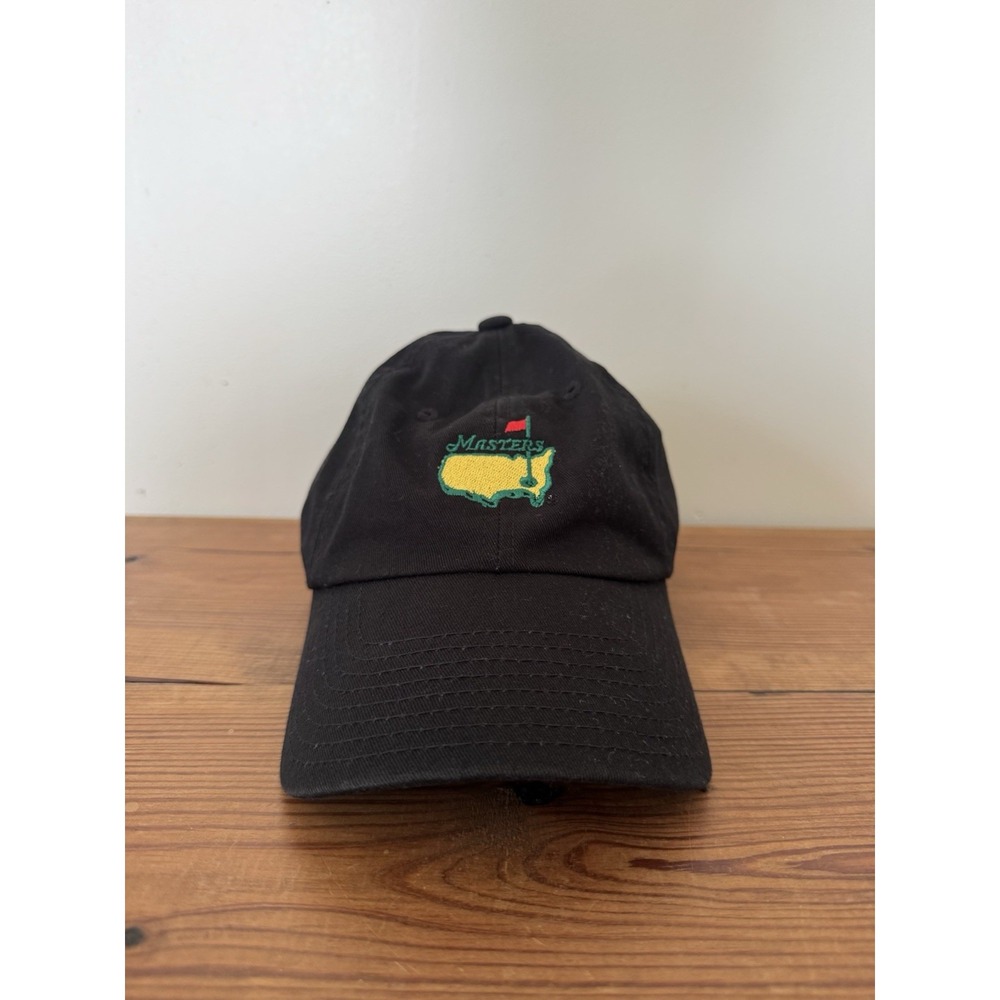 American Needle The Masters Golf Tournament Hat Black Adjustable Cap Augusta